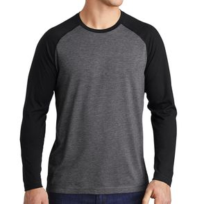 Sport-Tek PosiCharge Long Sleeve Tri-Blend Wicking Raglan Tee