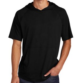 Sport-Tek PosiCharge Tri-Blend Wicking Short Sleeve Hoodie