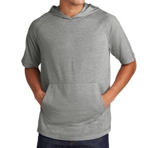 Sport-Tek PosiCharge Tri-Blend Wicking Short Sleeve Hoodie