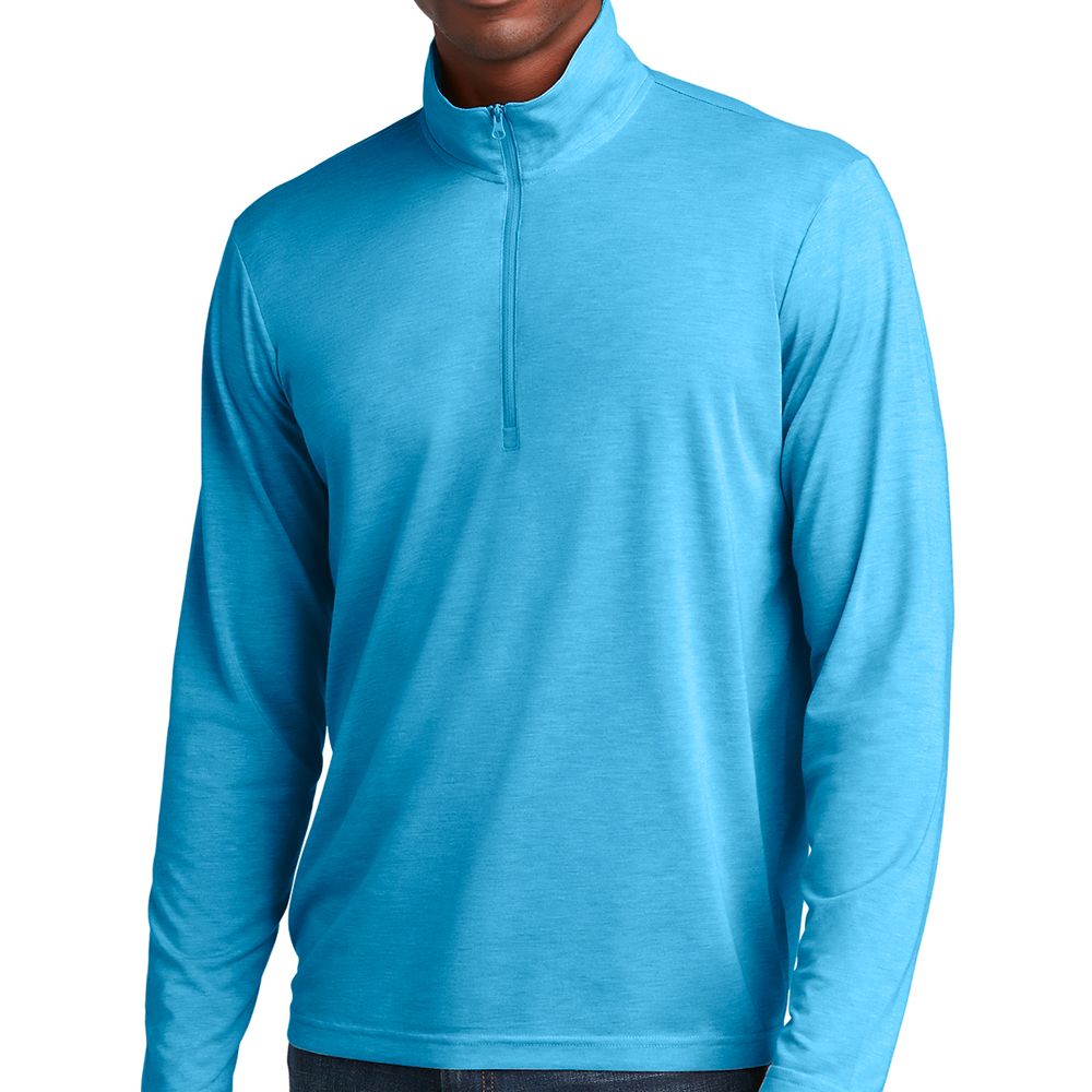 Sport-Tek PosiCharge Tri-Blend Wicking Quarter-Zip Pullover