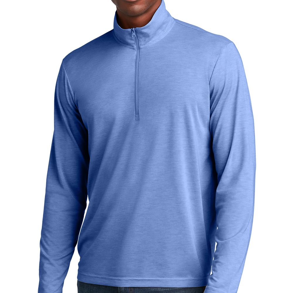 Sport-Tek PosiCharge Tri-Blend Wicking Quarter-Zip Pullover