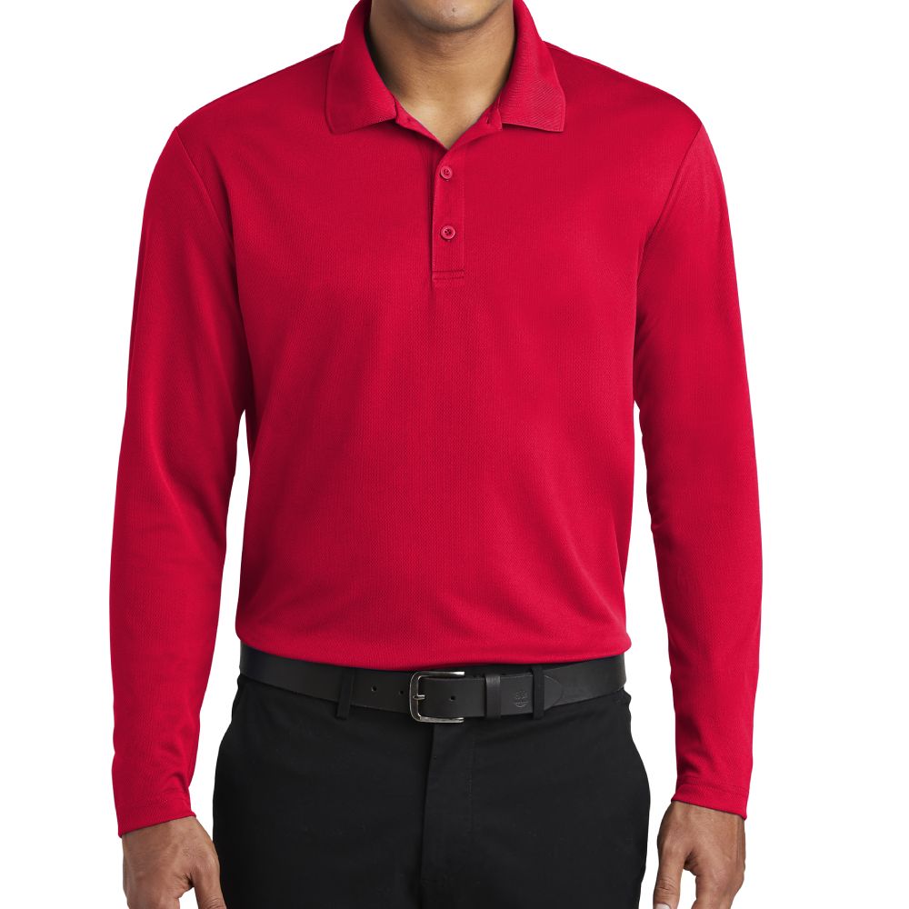 Sport-Tek PosiCharge RacerMesh Long Sleeve Polo