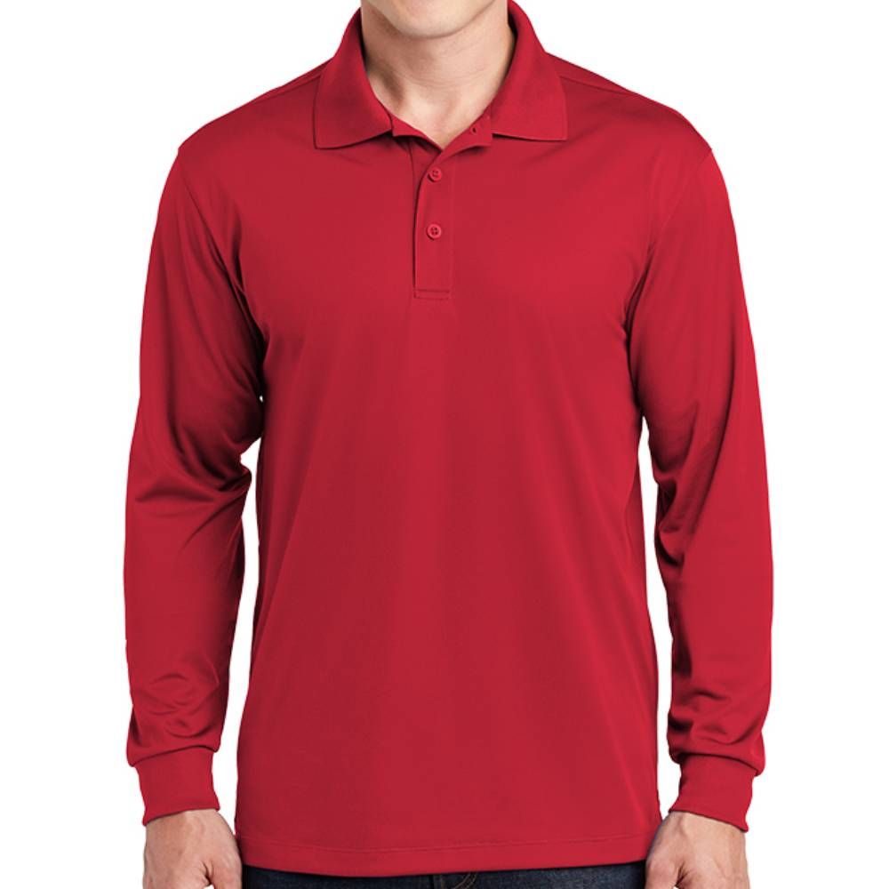 Sport-Tek Long Sleeve Micropique Sport-Wick Polo