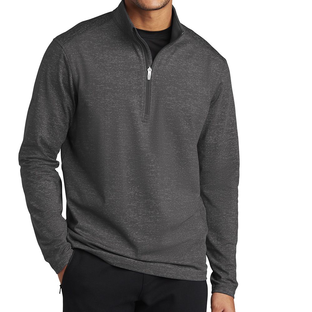 Sport-Tek Sport-Wick Stretch Reflective Heather Half-Zip Pullover