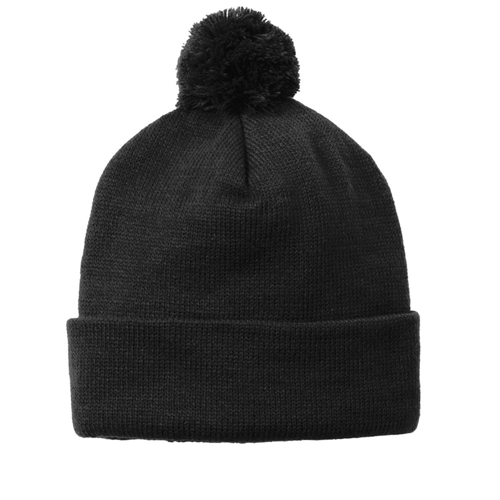 Sport-Tek Solid Pom Pom Beanie