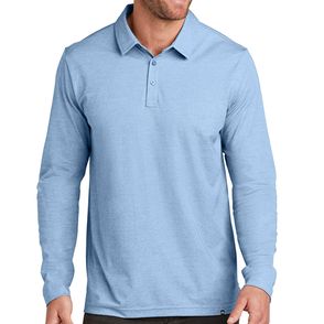 TravisMathew Oceanside Heather Long Sleeve Polo