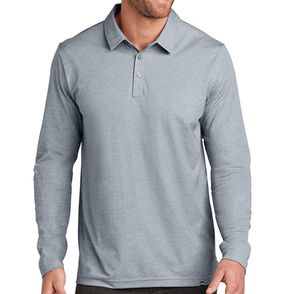 TravisMathew Oceanside Heather Long Sleeve Polo
