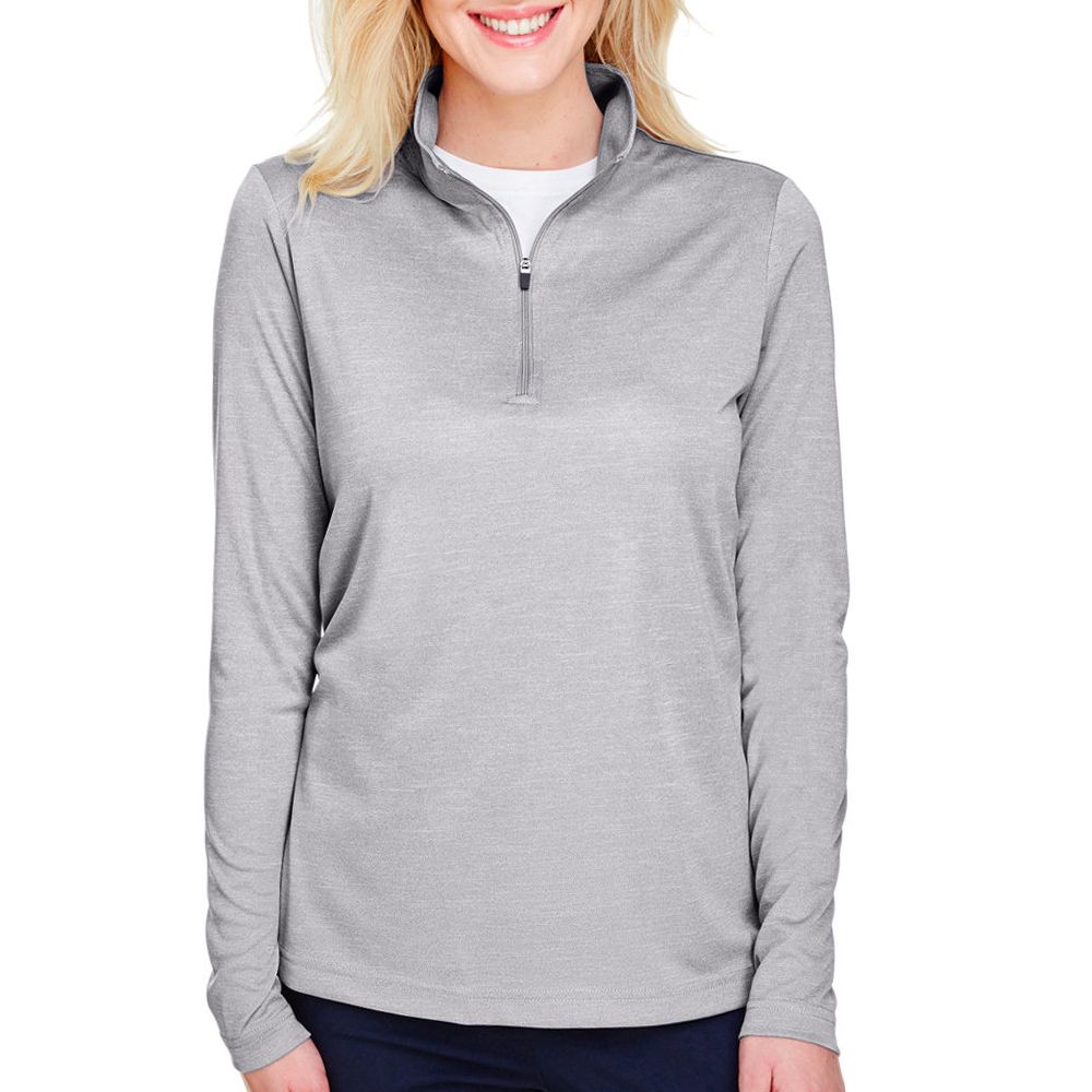 Team 365 Women's Zone Sonic Heather Performance Quarter-Zip Pullover