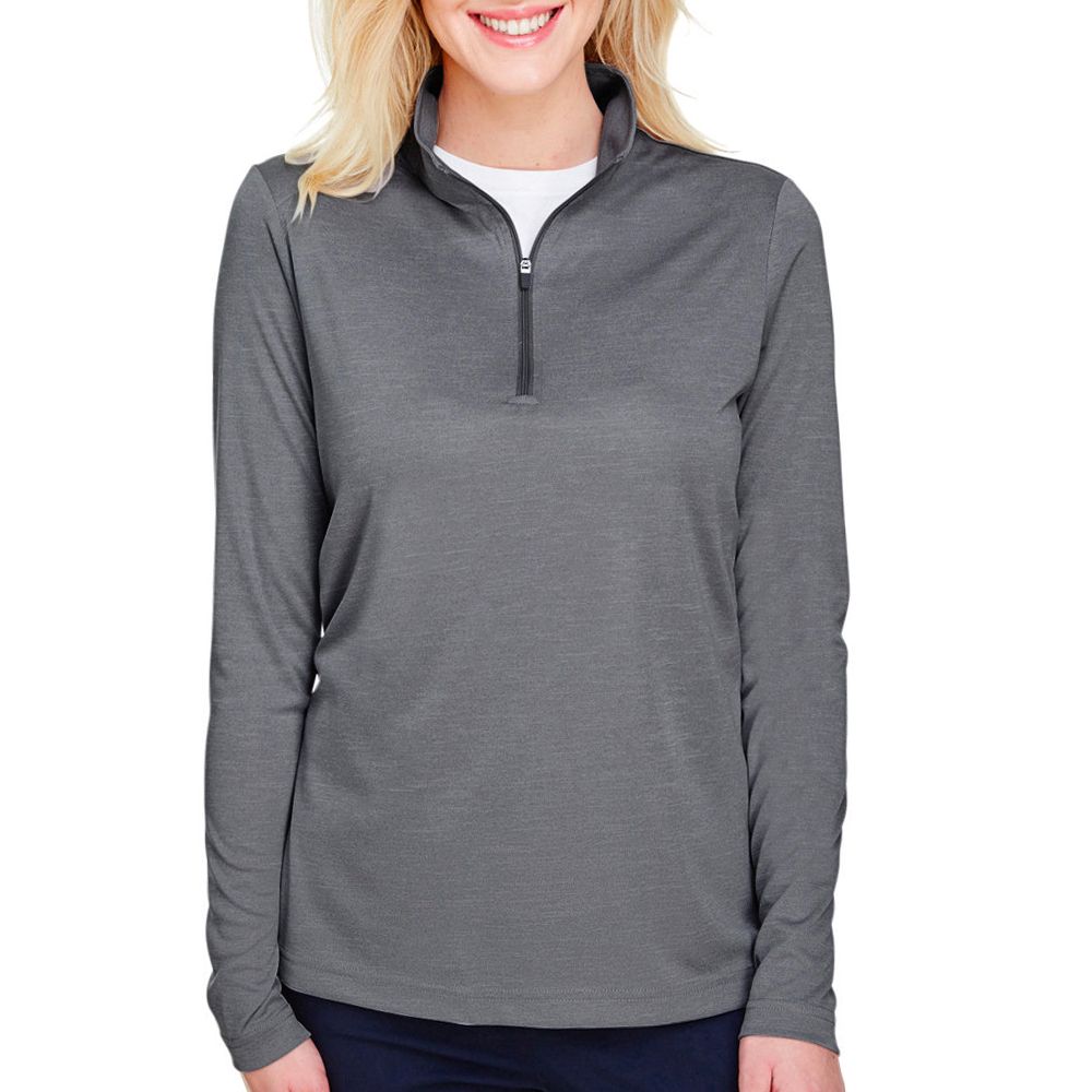 Team 365 Women's Zone Sonic Heather Performance Quarter-Zip Pullover