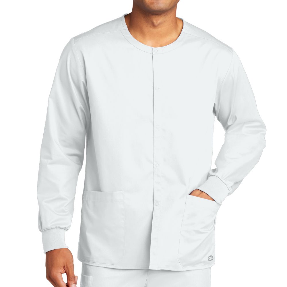 WonderWink Unisex WorkFlex Snap-Front Scrub Jacket