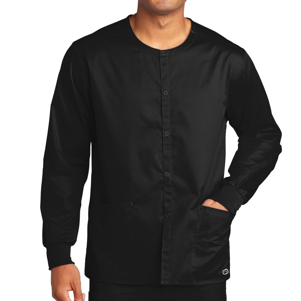 WonderWink Unisex WorkFlex Snap-Front Scrub Jacket