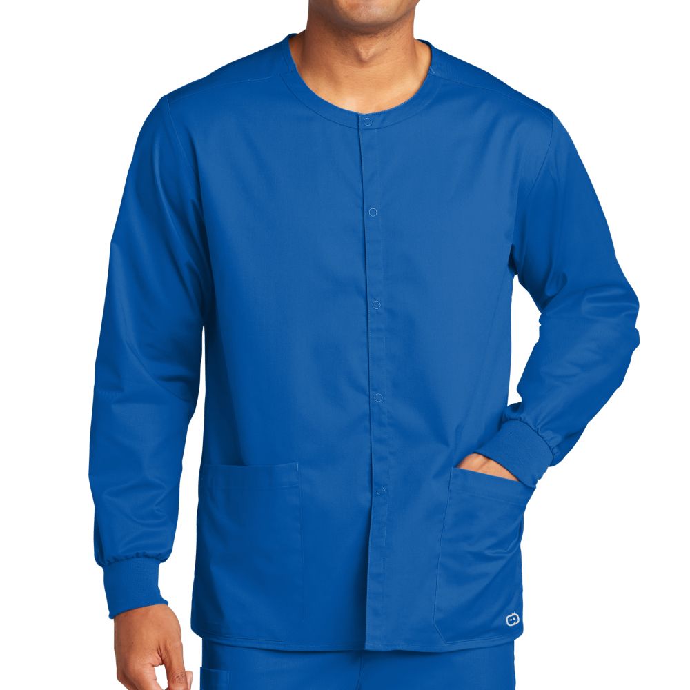 WonderWink Unisex WorkFlex Snap-Front Scrub Jacket