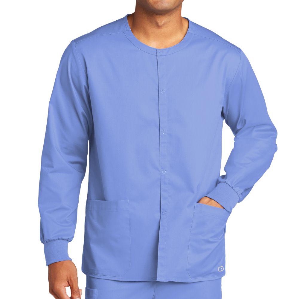 WonderWink Unisex WorkFlex Snap-Front Scrub Jacket