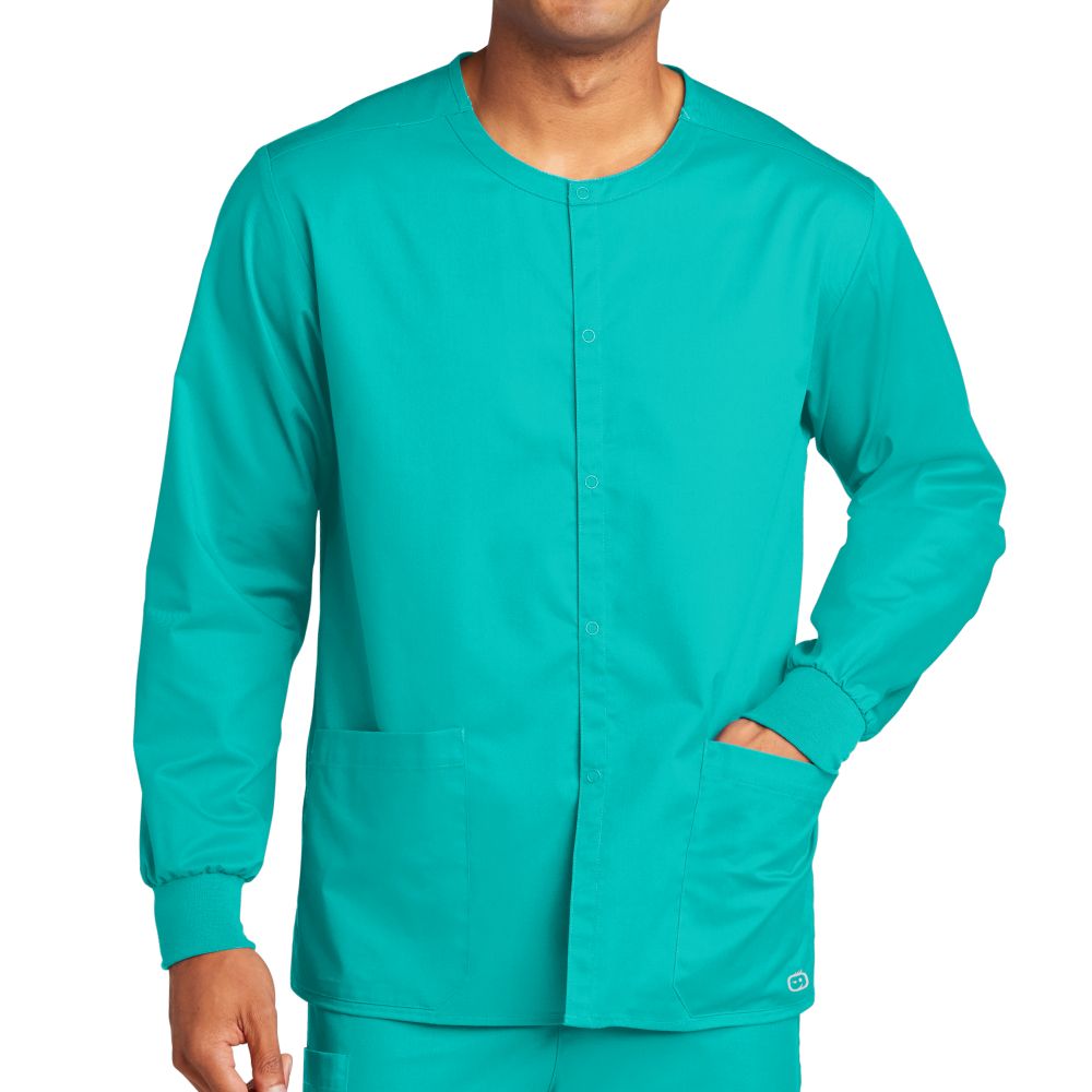 WonderWink Unisex WorkFlex Snap-Front Scrub Jacket