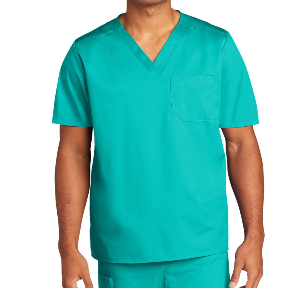 WonderWink Unisex Chest Pocket V-Neck Scrub Top