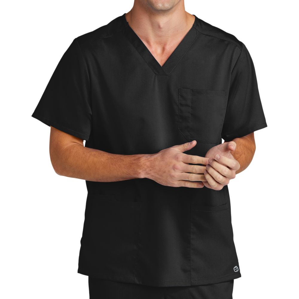 WonderWink Men's Premiere Flex V-Neck Scrub Top