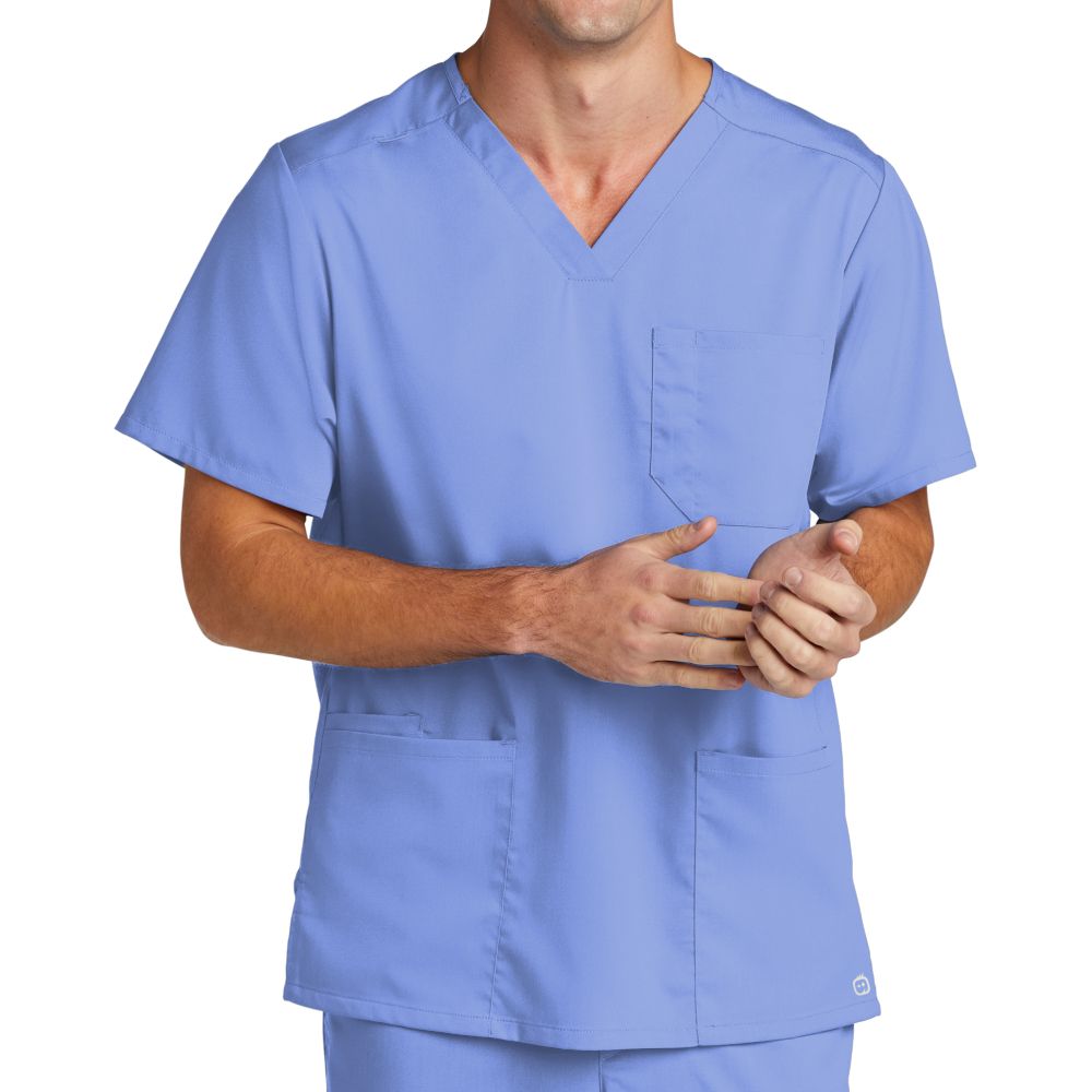 WonderWink Men's Premiere Flex V-Neck Scrub Top