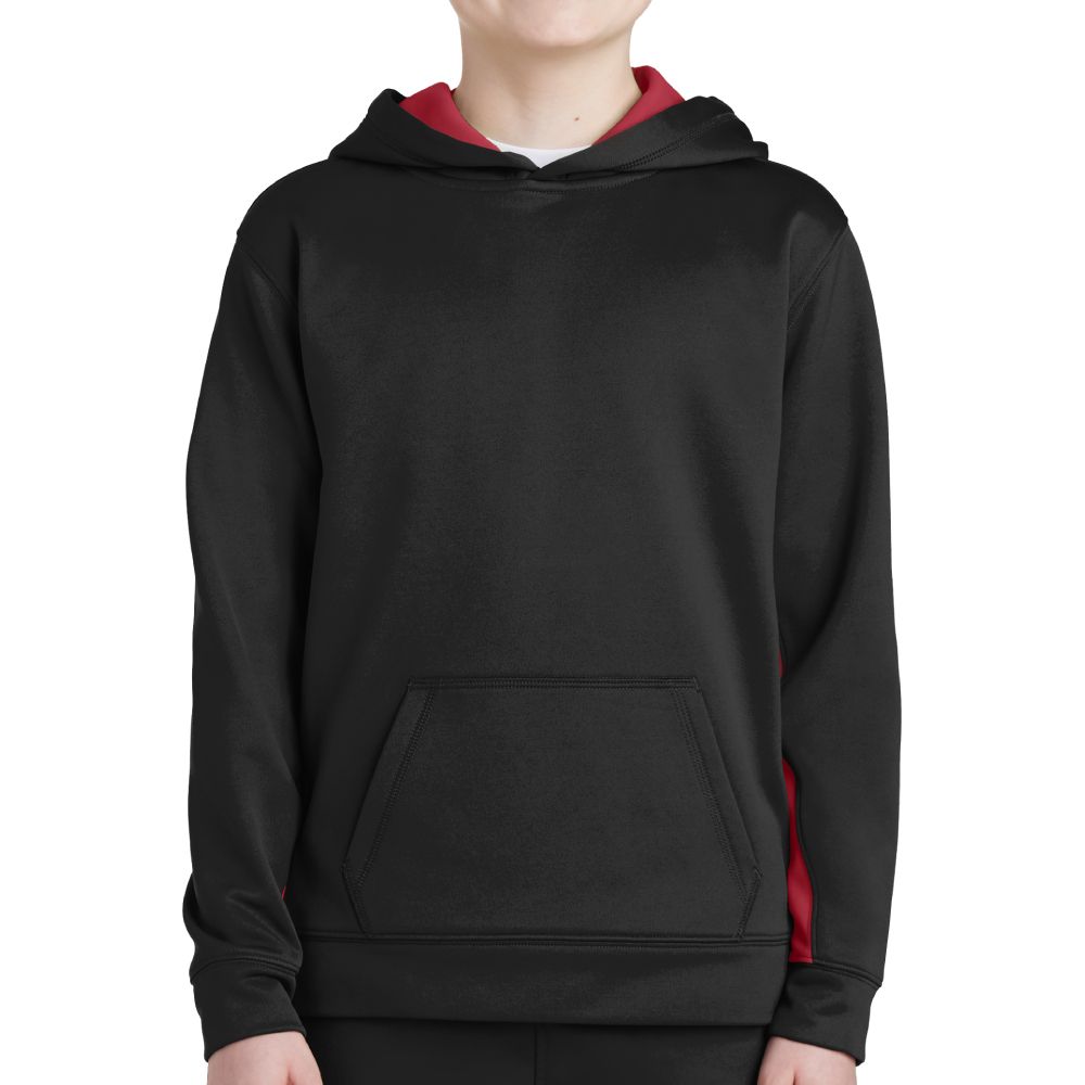 Sport-Tek Youth Sport-Wick Fleece Colorblock Hoodie