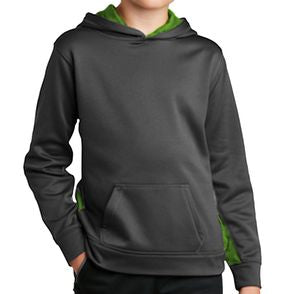 Sport-Tek Kids Sport-Wick CamoHex Colorblock Hoodie