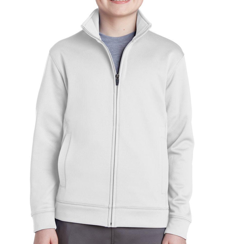 Sport-Tek Youth Sport-Wick Fleece Full-Zip Jacket