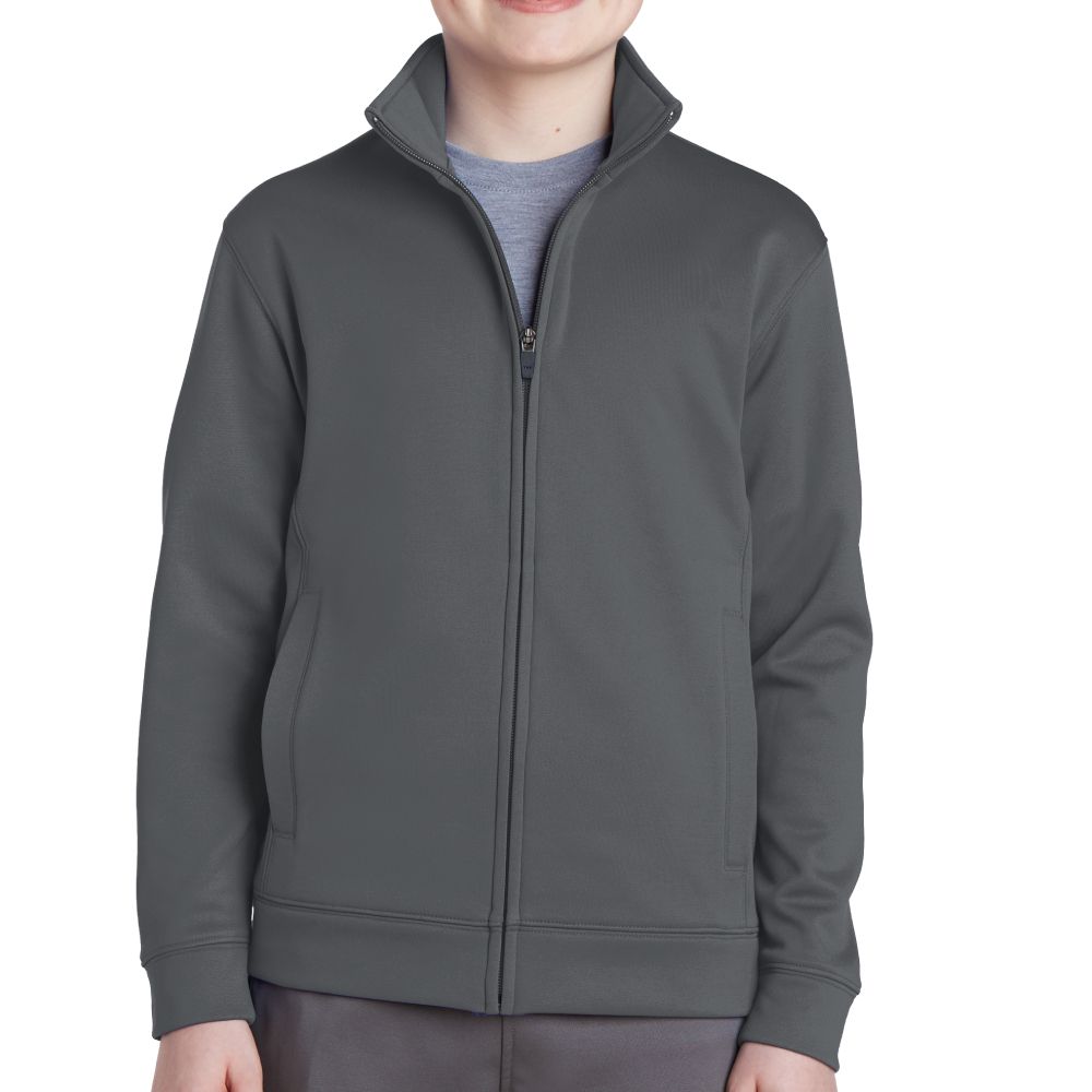 Sport-Tek Youth Sport-Wick Fleece Full-Zip Jacket