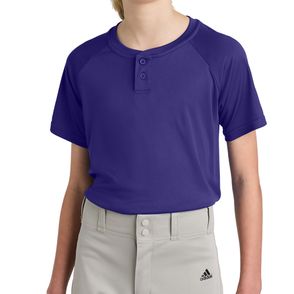 Sport-Tek Kids PosiCharge Competitor 2-Button Henley