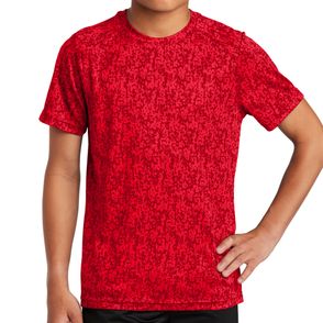 Sport-Tek Kids Digi Camo Tee