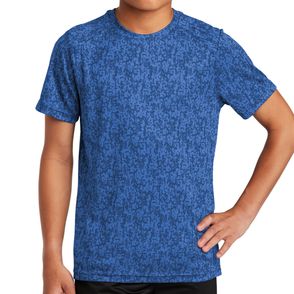 Sport-Tek Kids Digi Camo Tee