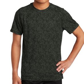 Sport-Tek Kids Digi Camo Tee