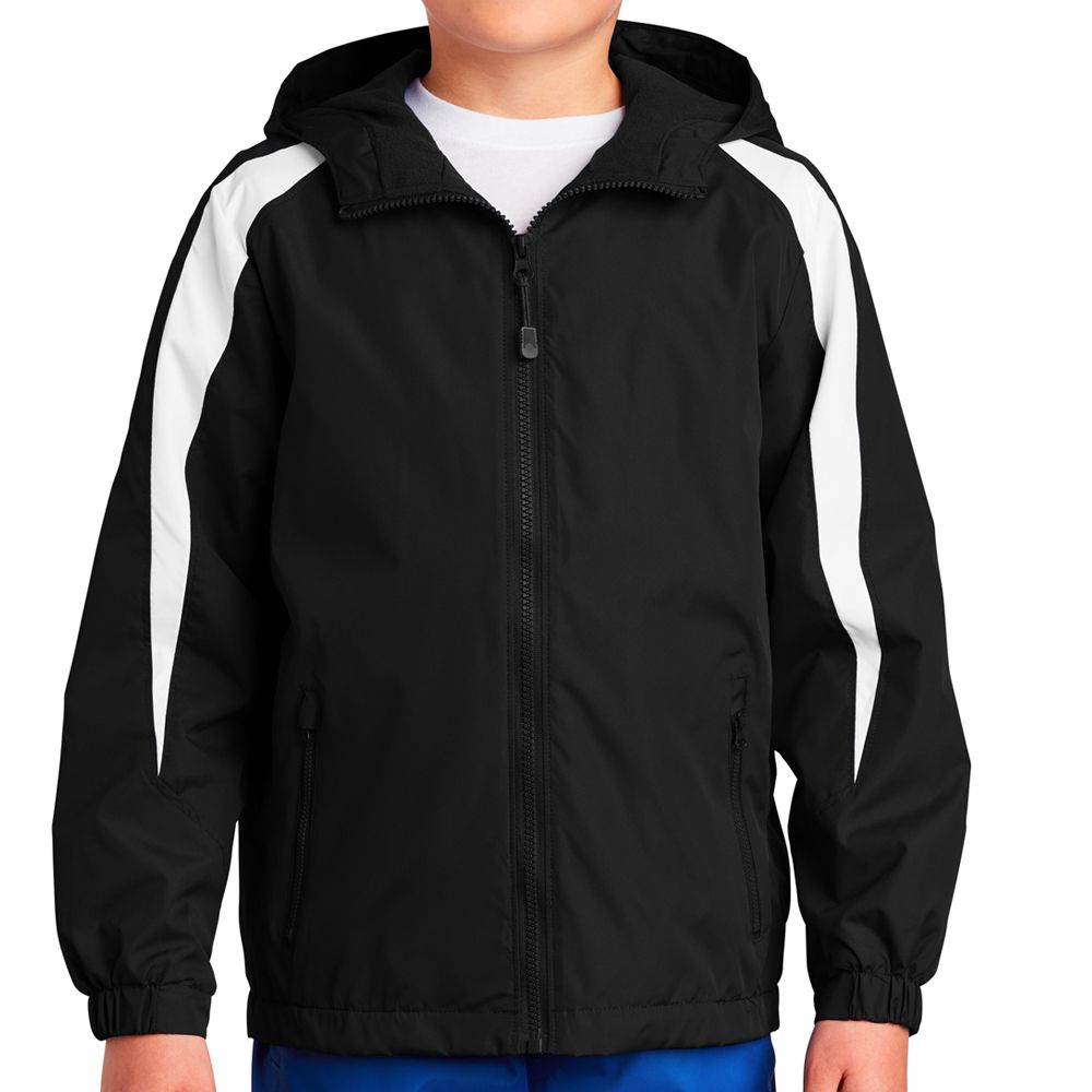 Sport-Tek Kids Colorblock Raglan Jacket