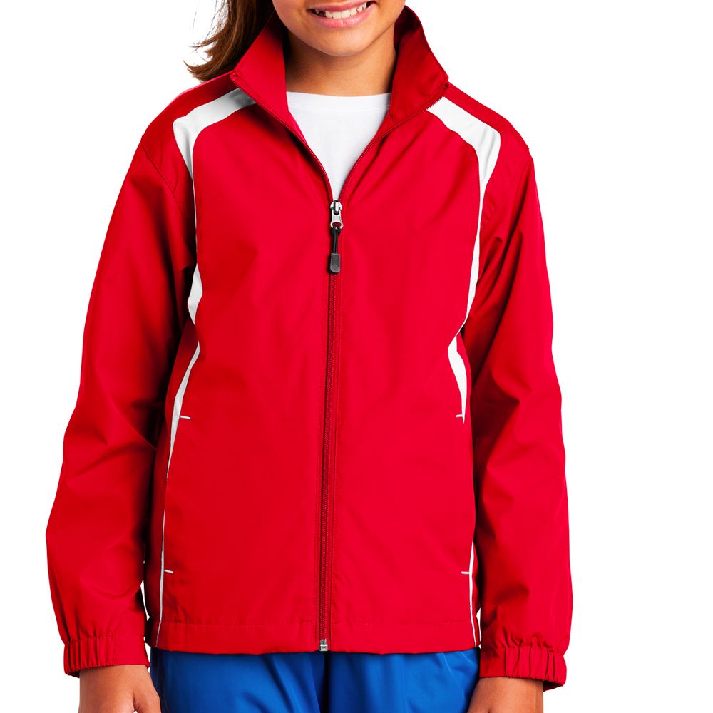 Sport-Tek Kids Colorblock Raglan Jacket