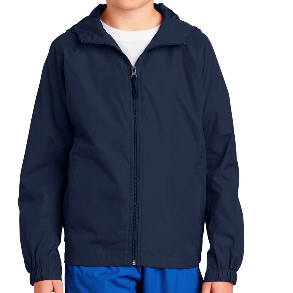 Sport-Tek Kids Hooded Raglan Jacket