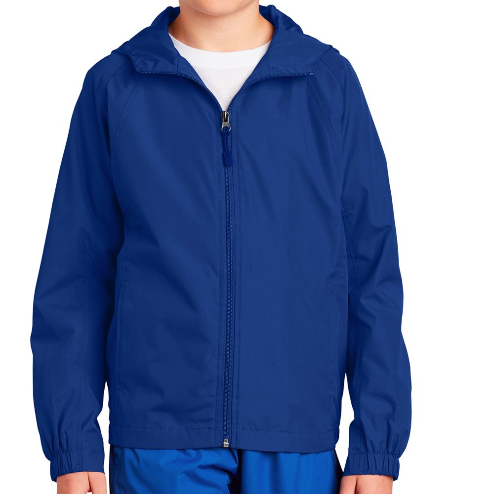 Sport-Tek Kids Hooded Raglan Jacket