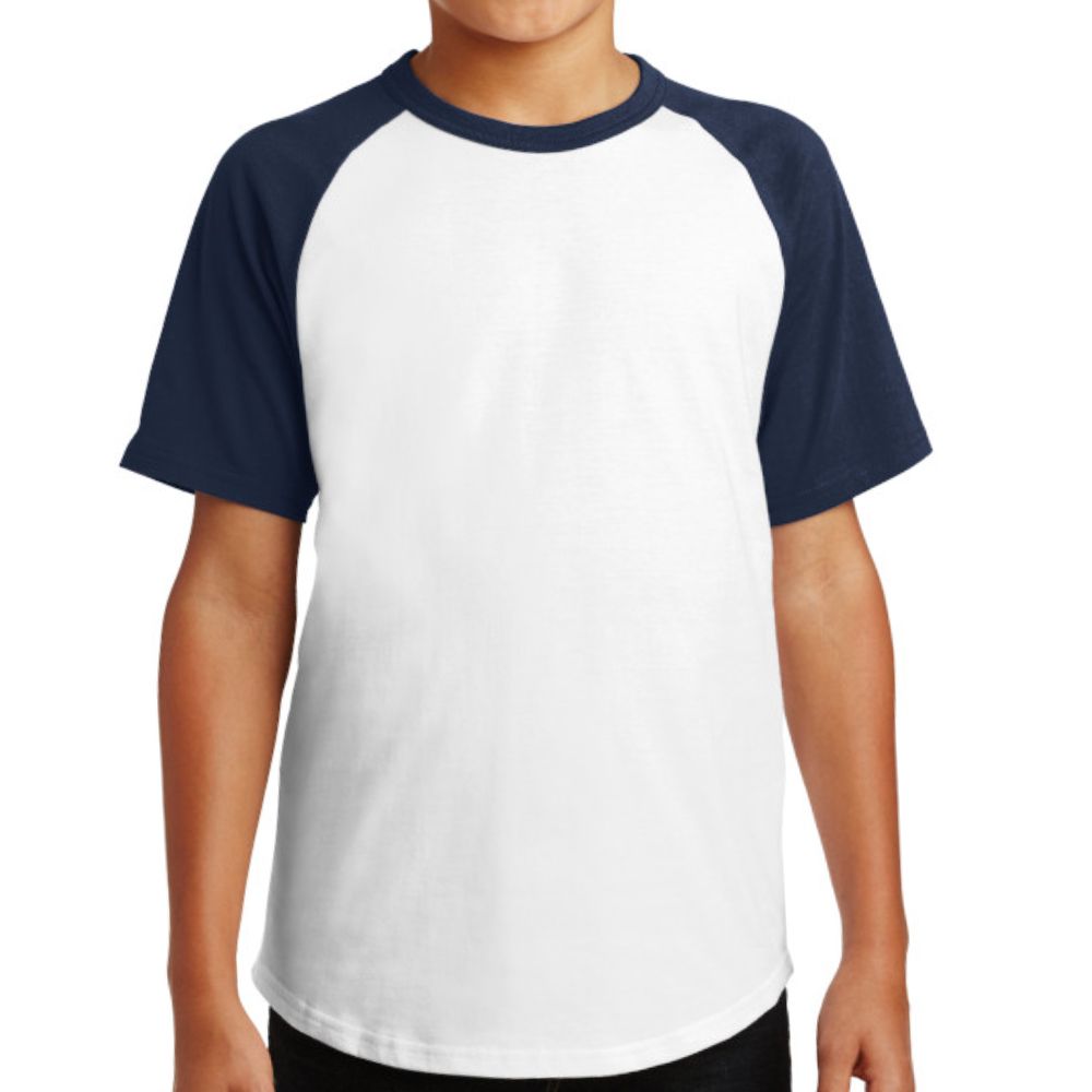 Sport-Tek Youth Short Sleeve Colorblock Raglan T-shirt