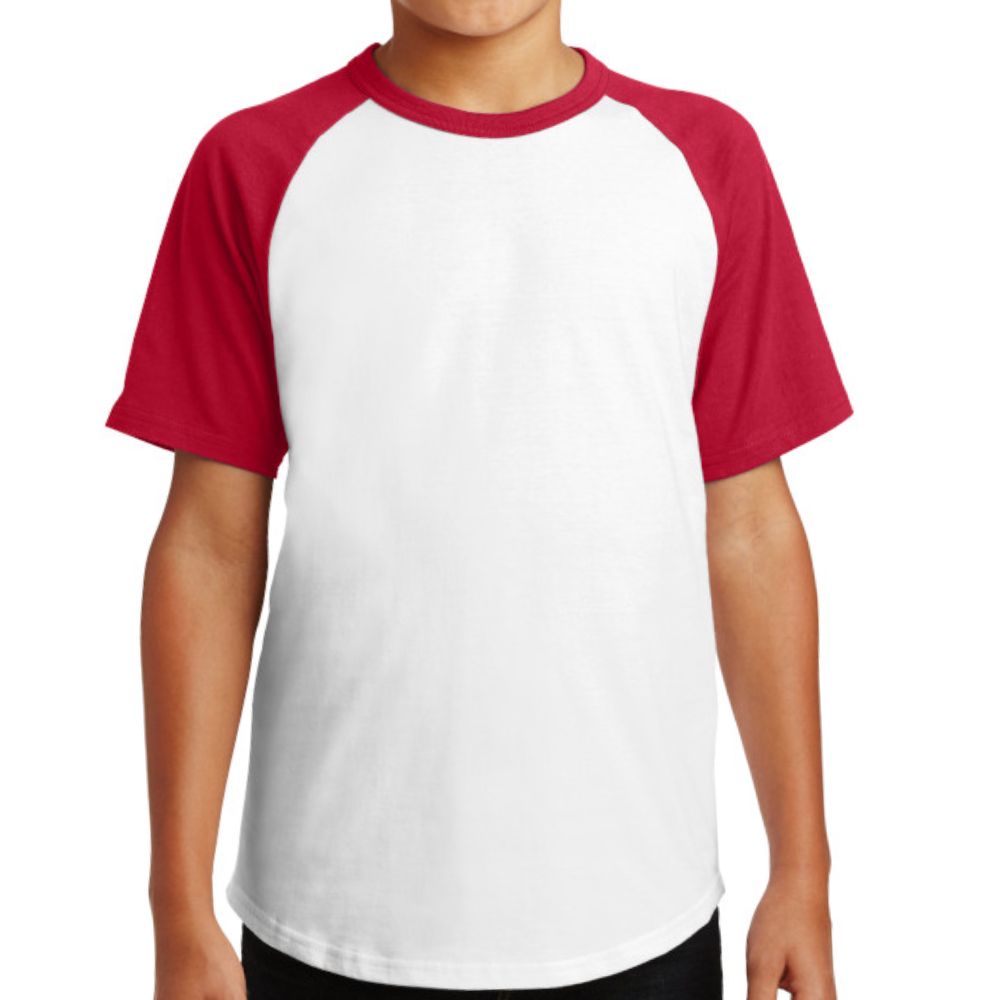 Sport-Tek Youth Short Sleeve Colorblock Raglan T-shirt